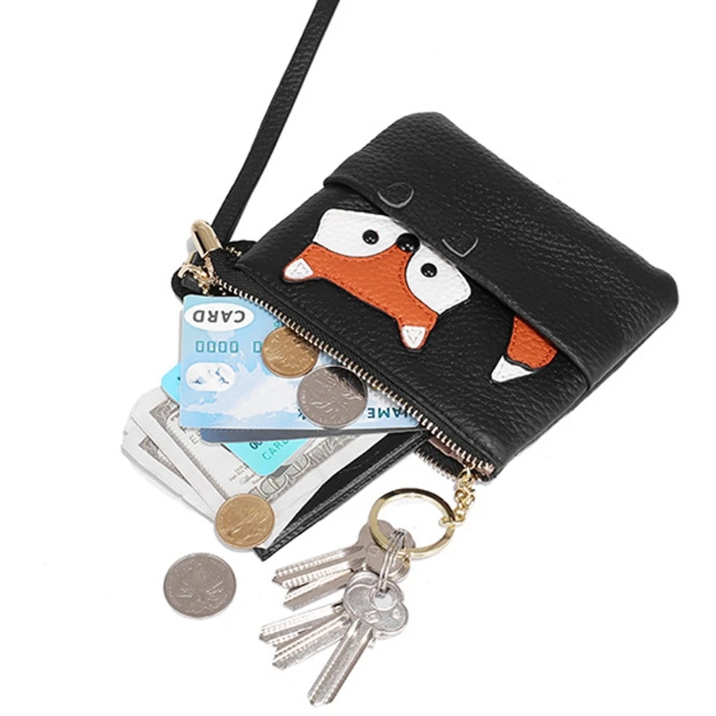 

Women Girl Cute Pattern PU Leather Purse Casual Wallet Coin Money Credit Card Key Holder Zipper Bag