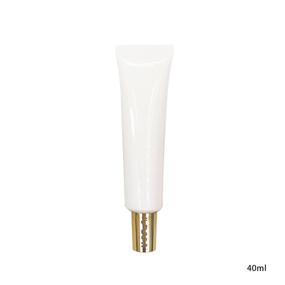 40g white Cosmetic Cream Tube, Plastic Soft tube for eye cream/gel sample container