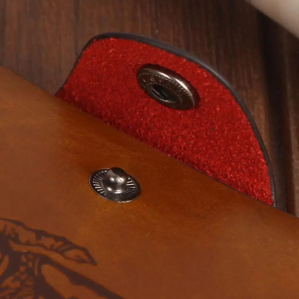 Классический винтажный Ретро мужской кошелек на застежке охотничий коричневый