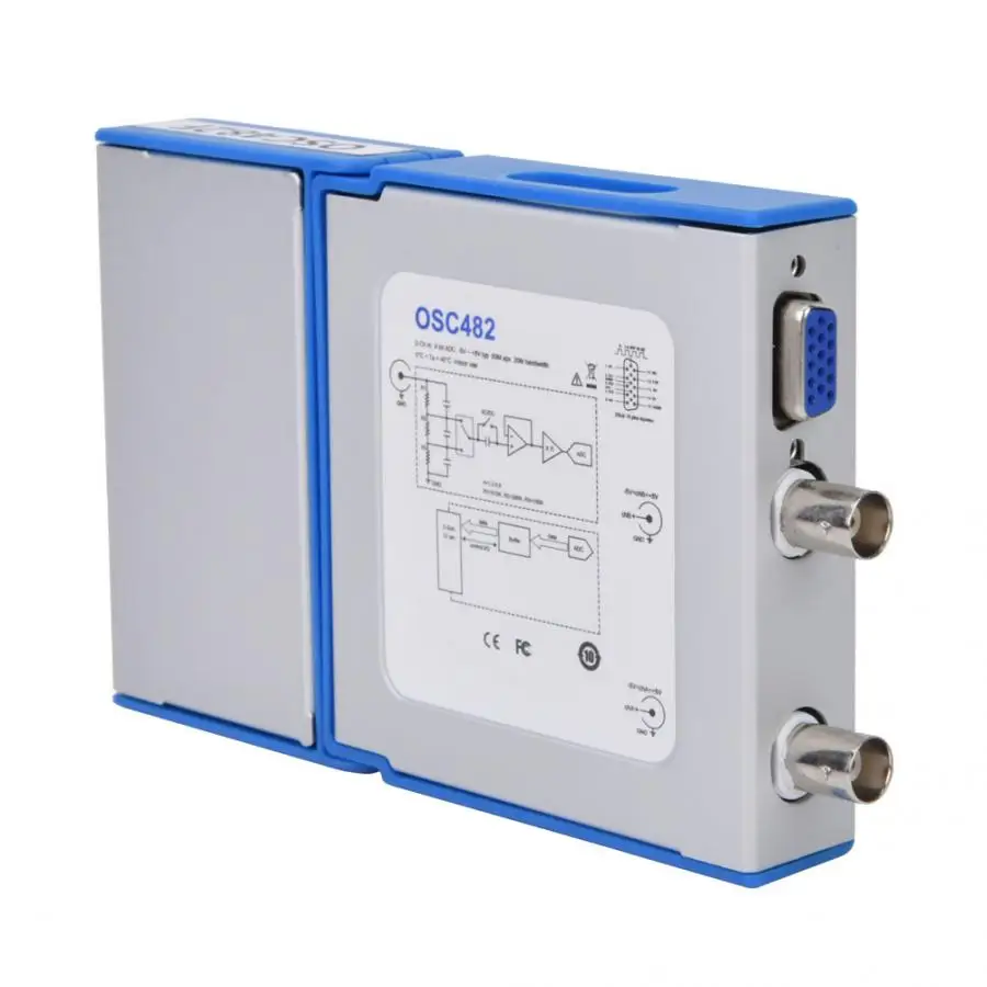 OSC482F Многофункциональный 20M ПК USB Мобильный виртуальный цифровой осциллограф + 13