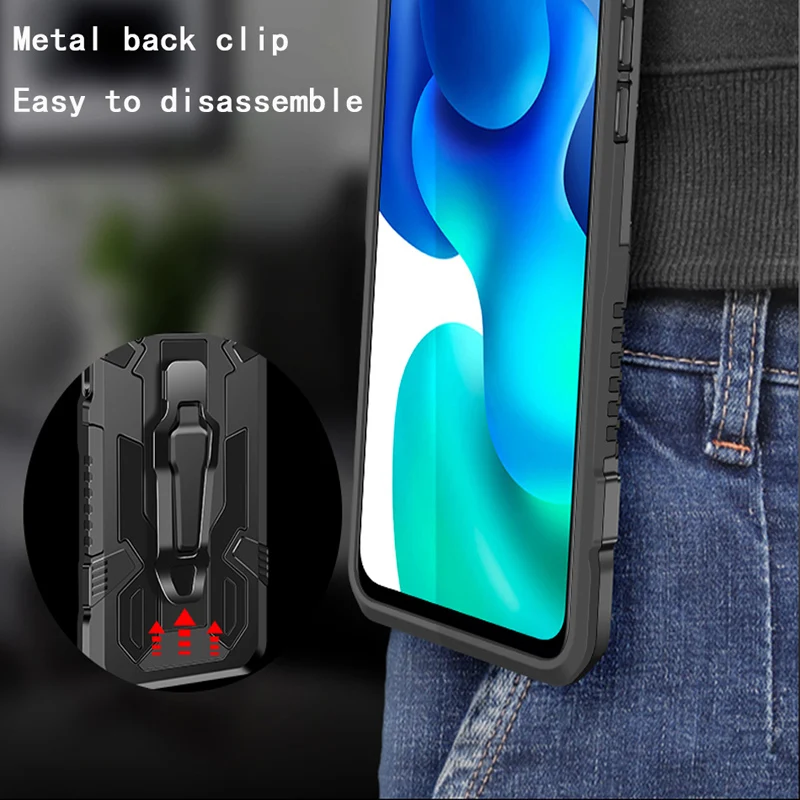 shockproof protective cover for motorola g6play g9plus g8 power lite back clip kickstand phone case for moto g pure g 5g g play free global shipping