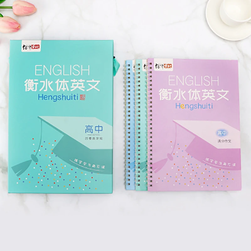 Тетрадь Hengshui для обучения Английской Каллиграфии взрослых и детей 3 шт. |