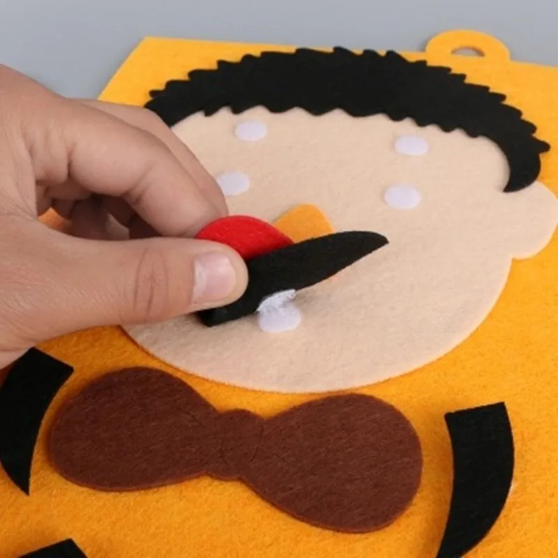 

30CM*30CM DIY Toys Emotion Change Puzzle Toys Creative Facial Expression Kids Learning Educational Toys For Children Funny Set