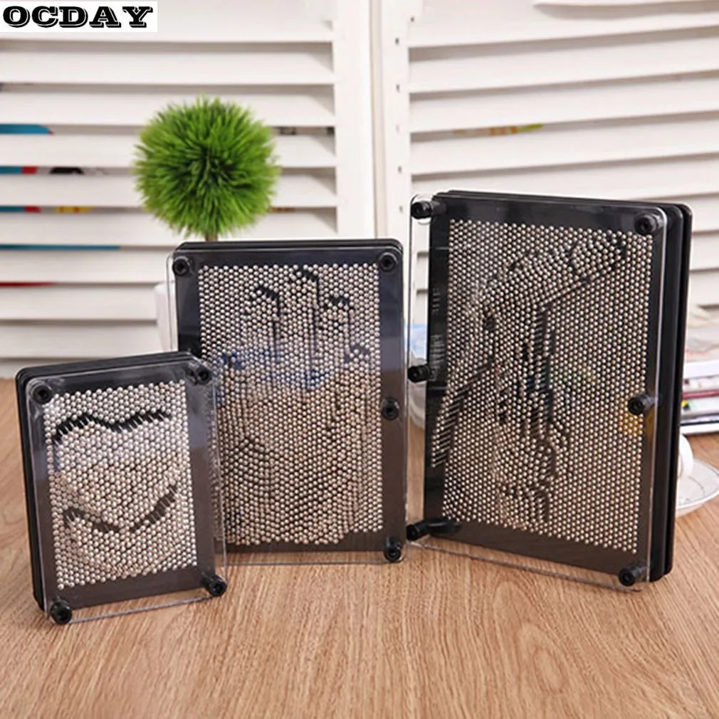 3D Pin доска объявлений металлическая штыревая доска игра с объемными фигурами ручная модель форма Pinscreen картина из игл забавная игра Дети Рождественские подарки Горячая