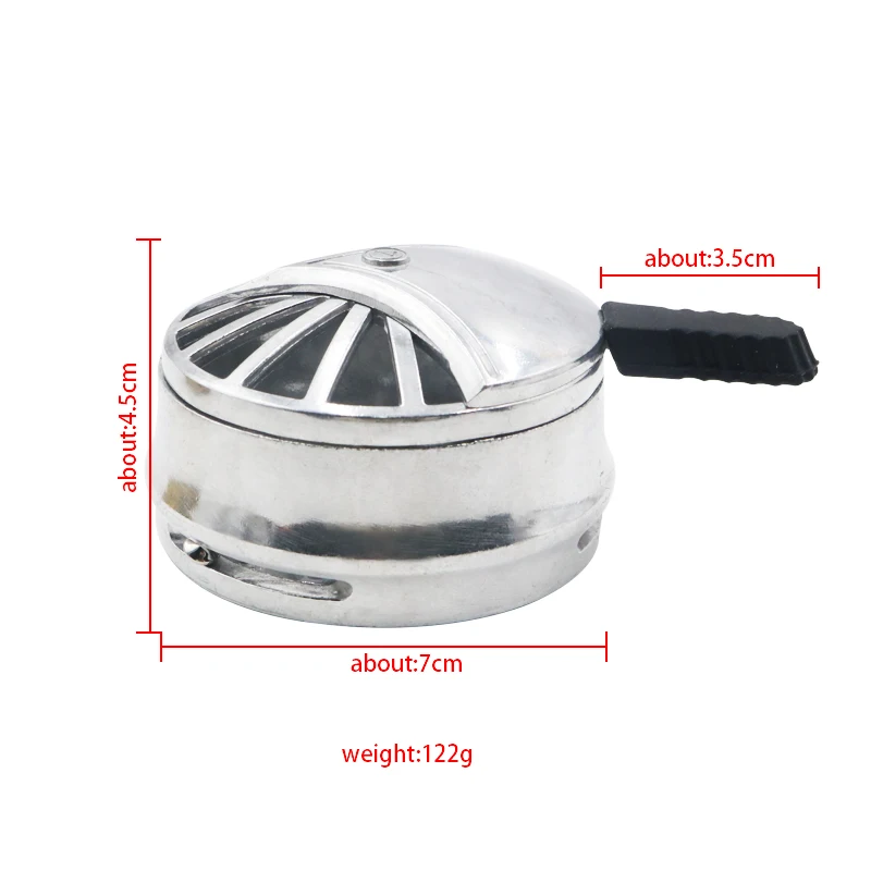 

2PC Hookah Shisha Charcoal Holder Provost Heat Management System Stainless Steel Shisha Bowl For Hookah Bowls Shisha Accessories