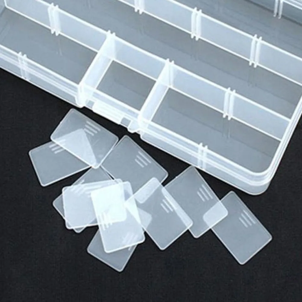 15 ячеек креативная коробка для хранения со съемными Разделителями драгоценности