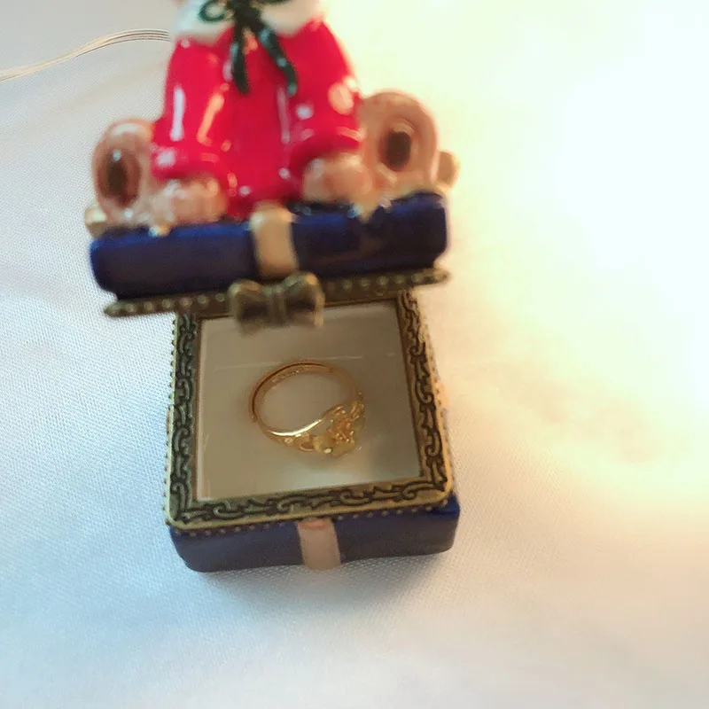 Шкатулка для ювелирных изделий в стиле ретро керамическая коробка хранения