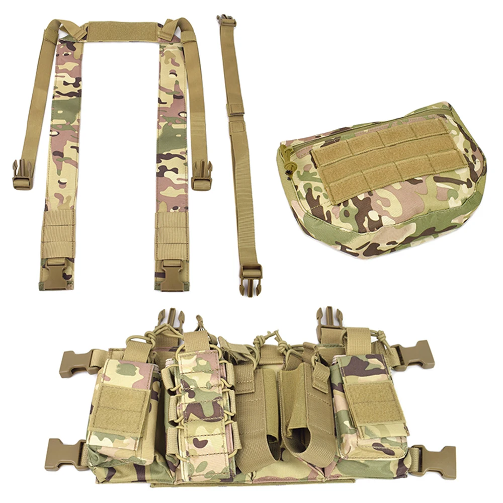 

Military MK3 Tactical Chest Rig Molle Vest Airsoft Combat Vests with Radio Magazine Pouches Swat Outdoor Hunting Paintball Gear