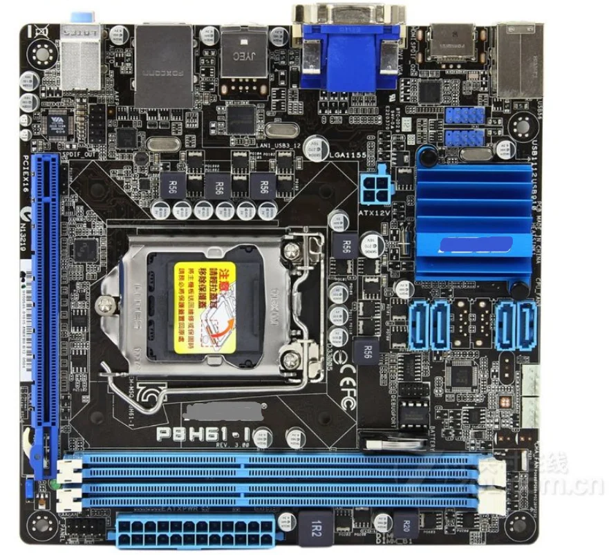 

Б/у материнская плата для настольного компьютера P8H61-I LGA 1155 DDR3 16 ГБ USB2.0 USB3.0 для 32 нм процессора DVI VGA H61 материнская плата для ПК