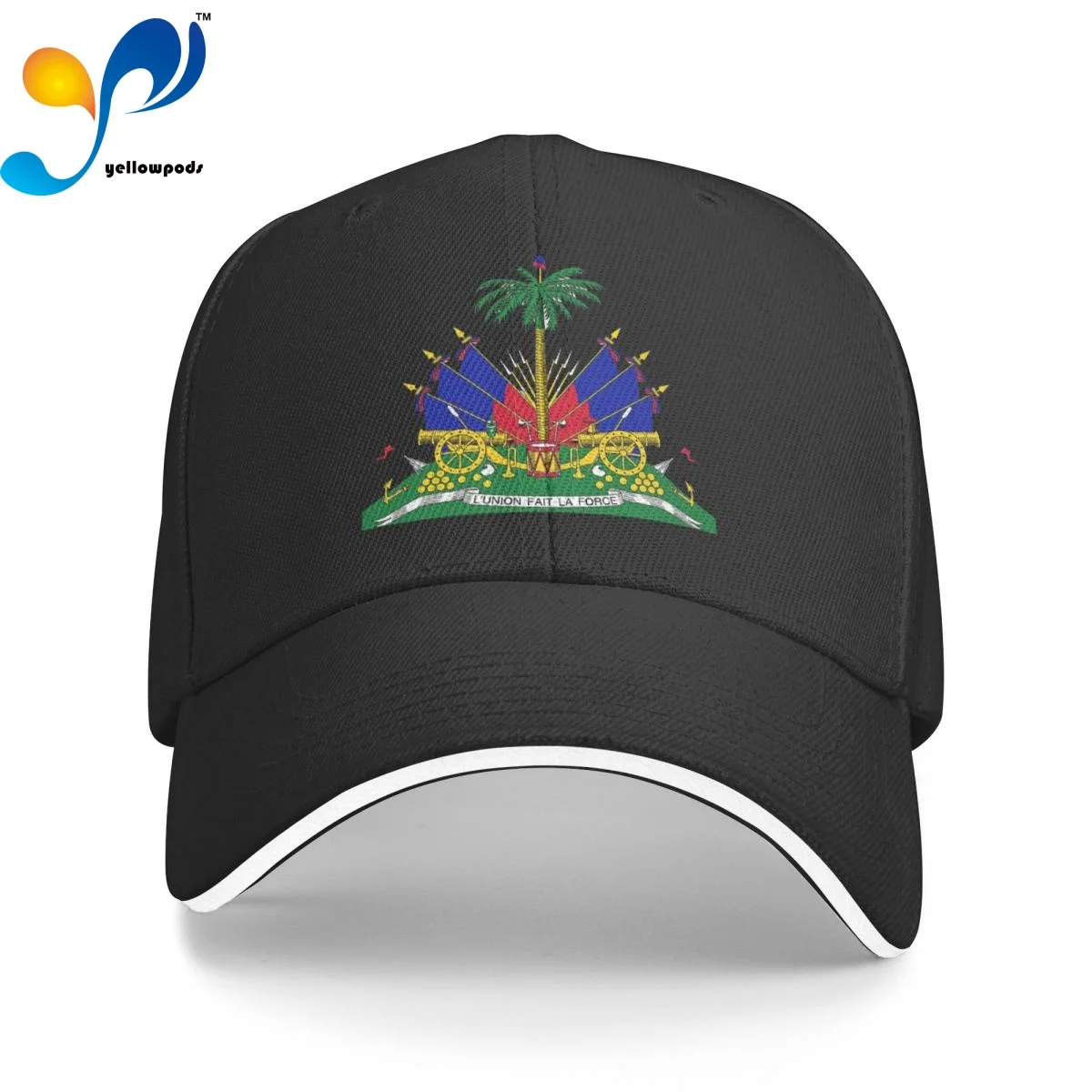 

Coat Arms Republic Haiti Men's New Baseball Cap Fashion Sun Hats Caps for Men and Women