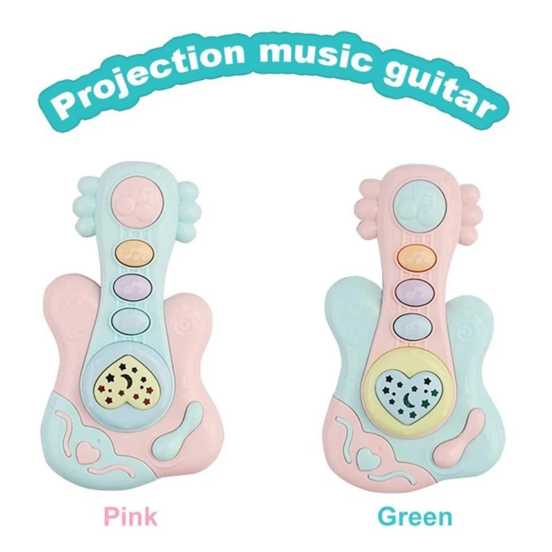 

Baby Musical Toy, Educational Piano Music Toy Guitar / Rattle Toy with Lights