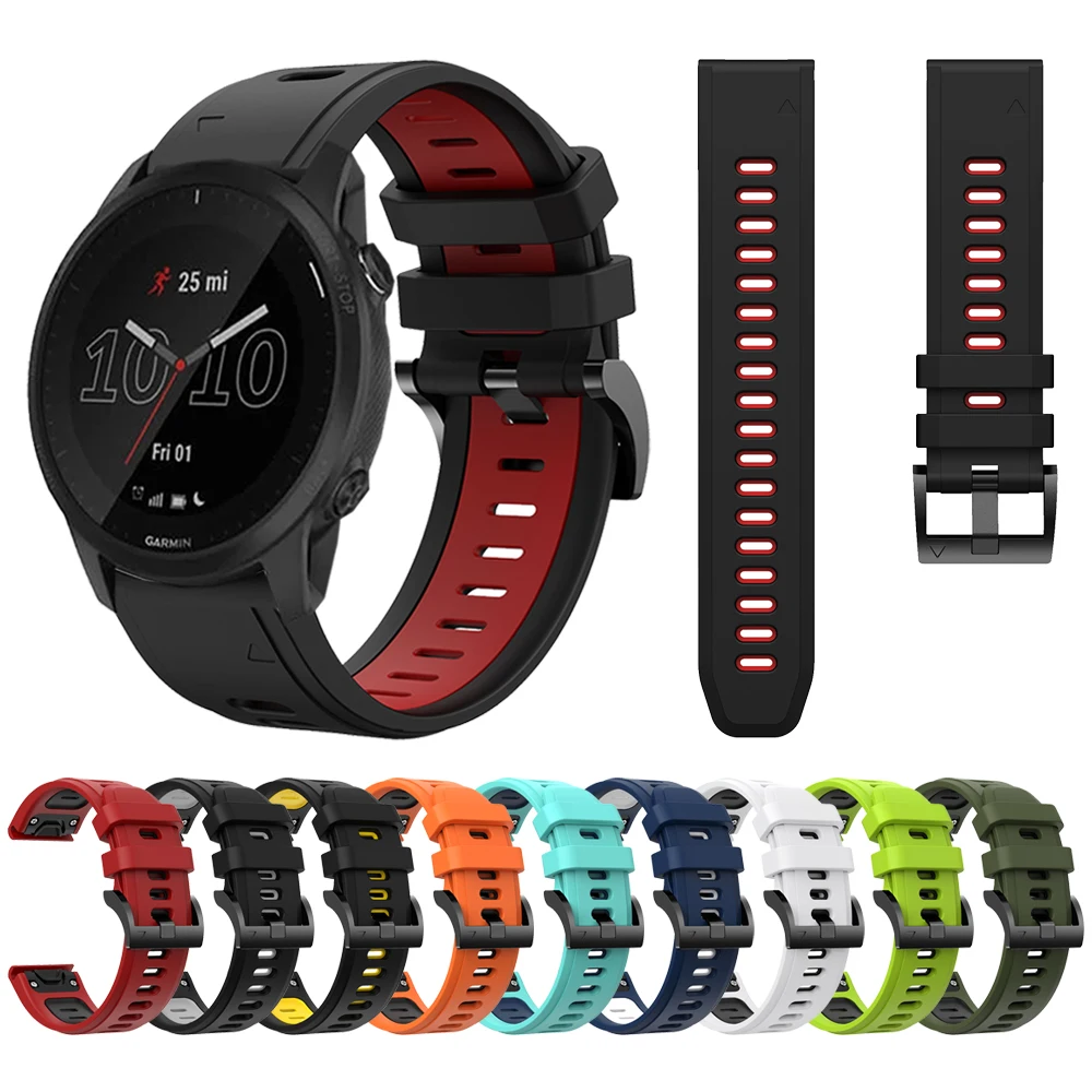 

Quick release Silicone Strap For Garmin Forerunner 945 LTE 935 Wristband Bracelet QuickFit 22mm Watch Band Watchband Accessories