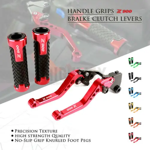 

Brake Lever Handlebar Grips Grip CNC Aluminum Short Adjustable Brake Clutch levers For KAWASAKI Z900 Z 900 2017-2019