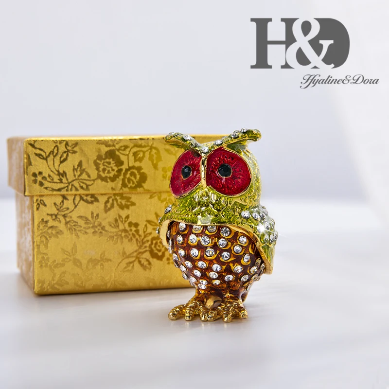 Рождественский подарок H &amp D шкатулка для украшений из эмали коллекционная