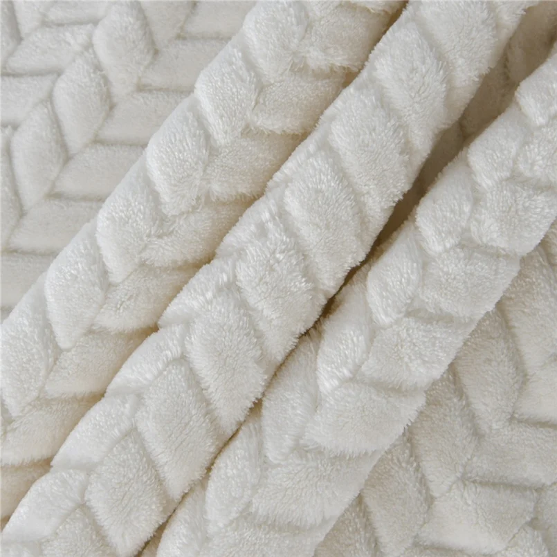 Фланелевое Одеяло с рисунком из плотного флиса и шерсти двойное одеяло для