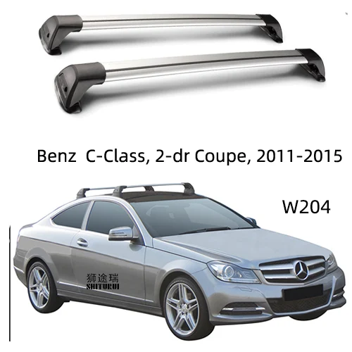 D 2 шт. для Mercedes-Benz c-класс W205 W204 2007+ багажник на крышу автомобиля специальный алюминиевый сплав ремень Замок Led стрельба стойки CORSS RACK - Цвет: D