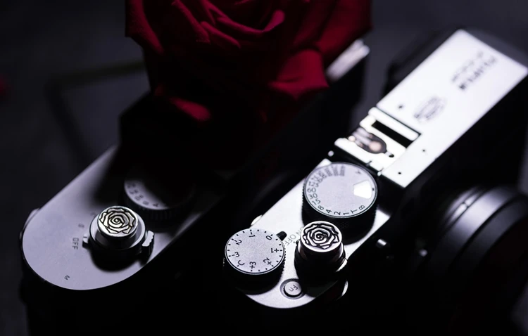 Оригинальная Серебряная+ латунная кнопка спуска затвора для камеры Fujifilm X100F XPRO2 XE3 XT3/X10/X20/X30 Leica M1/M2
