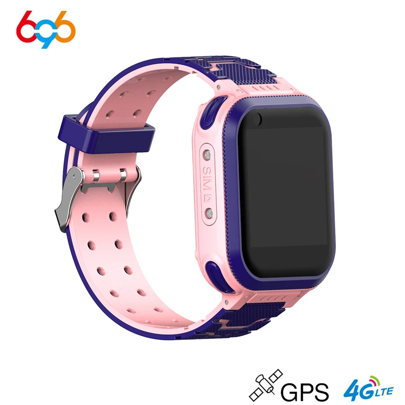 Pink 696 T3 милые 4G Детские Смарт-часы gps LBS wifi позиционирование 620mAh оплата Смарт-часы с камерой Видеозвонок умные часы для ребенка DF39Z - Цвет: Pink