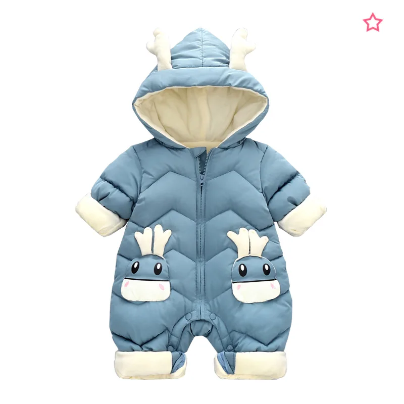 

Baby One Piece Down Jacket Romper Thicken Boys and Girls Baby One-piece Winter Clothes Climbing Clothes Outing Clothes