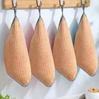 Чистящая тряпка для кухни, однотонное двухстороннее прочное водопоглощающее нежирное полотенце для посуды, сухая и влажная Чистящая салфетка из кораллового флиса