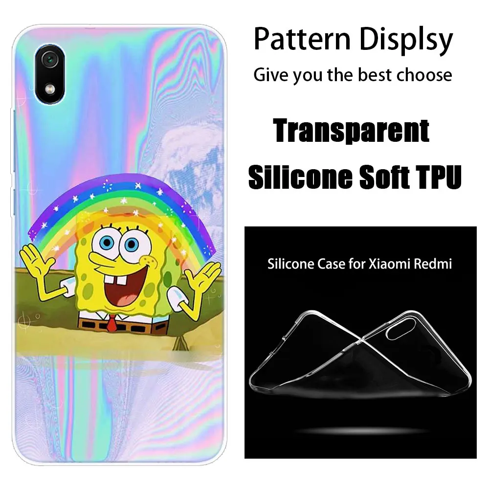 011 Горячий силиконовый чехол SpongeBob квадраты лучший друг для Xiaomi Redmi K20 Pro 7 7A 6 6A 4X5 Plus S2 GO Note 8 7 6 5 Pro 4 - Цвет: 011