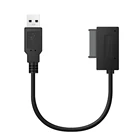 Кабель-конвертер 0,35 М SATA USB 2,0-6 7P, Внешний оптический привод, адаптер для ноутбука, CD, DVD, ПК, оптический привод для ноутбука