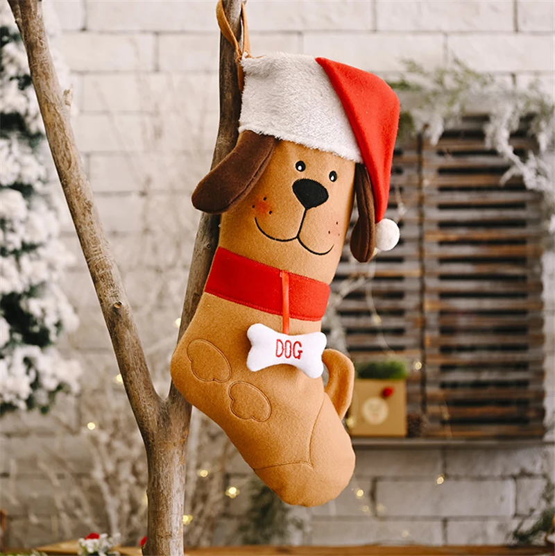 Рождественские чулки для домашних животных собачьи чулочки новогодние 2021