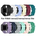 Классический силиконовый ремешок для фитнес-браслета Fitbit Versa 2, регулируемый сменный ремешок для фитнес-браслета Fitbit Versa Versa Lite Versa 2