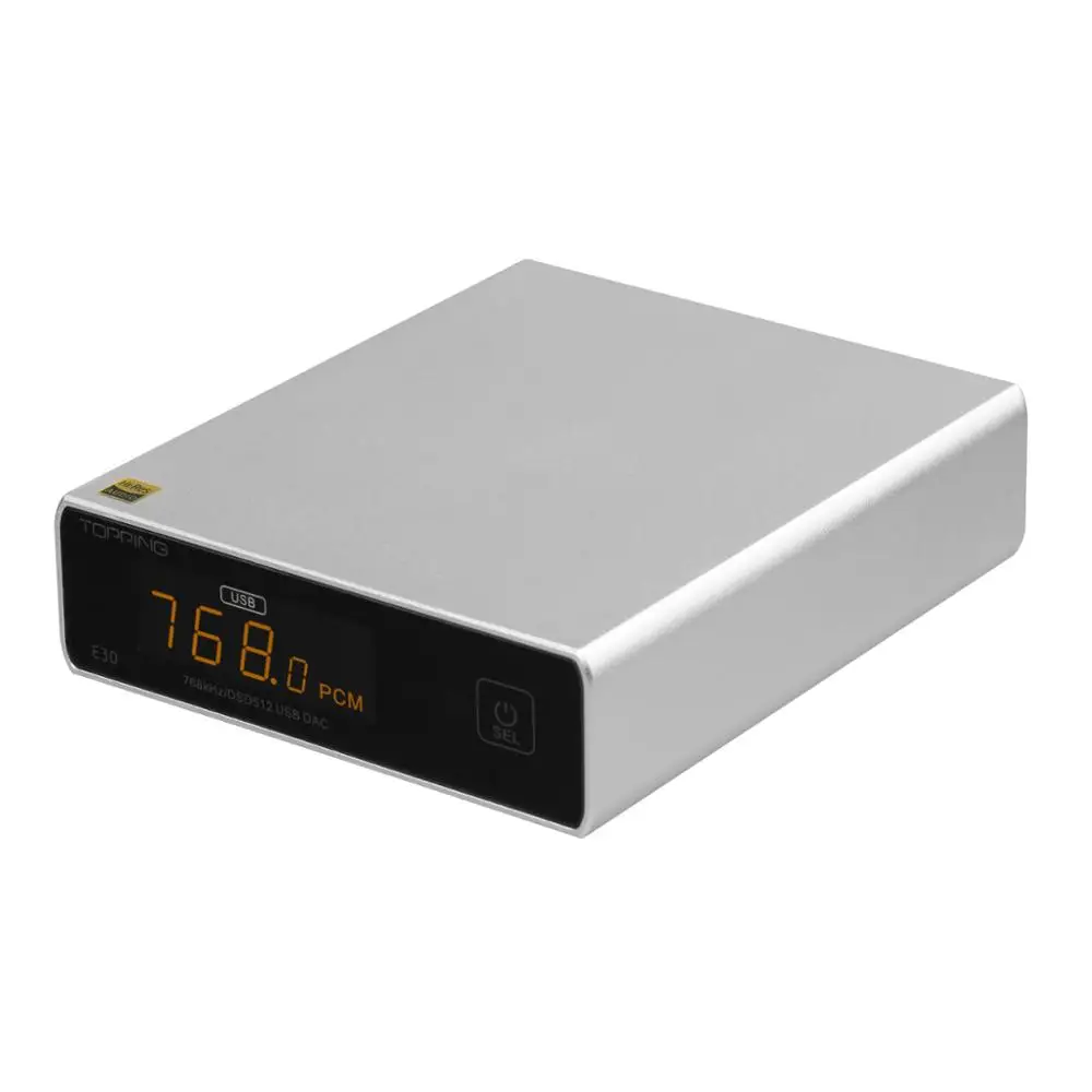 TOPPING E30 AK4493 USB DAC мини hi fi декодер XMOS XU208 32 бит/768 кгц DSD512 сенсорное управление с