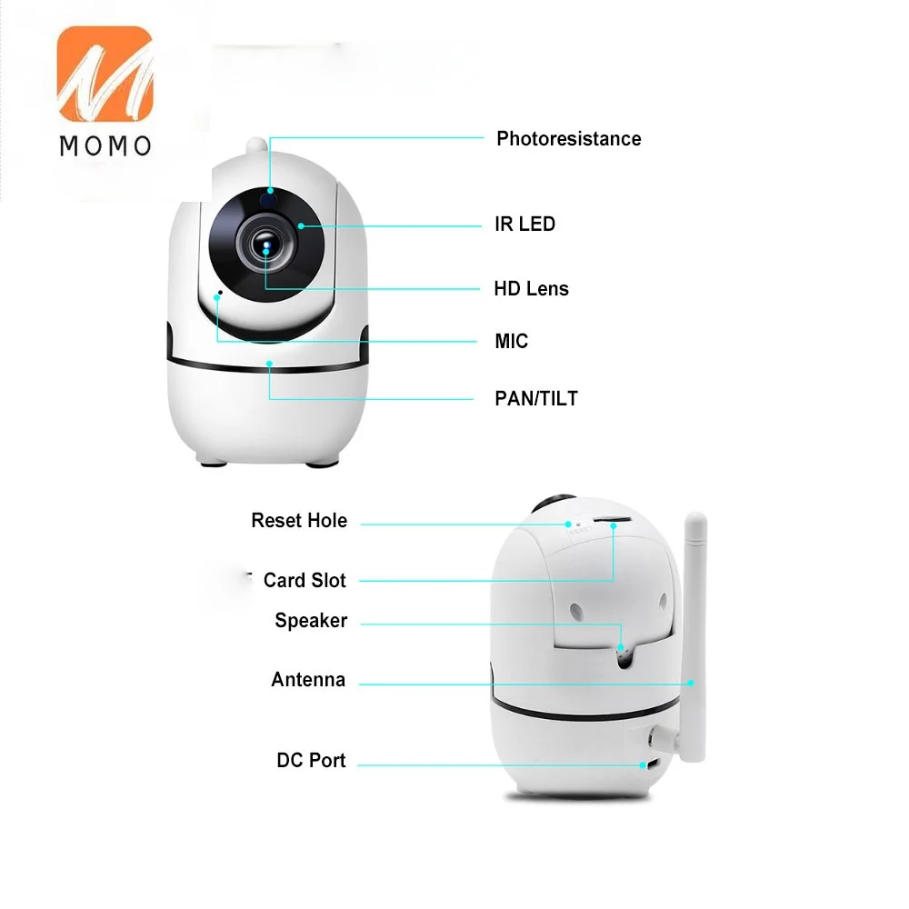 1080P Wifi Беспроводная камера ночного видения инфракрасная купольная умная видеоняня Wifi безопасность умная Wifi детская камера