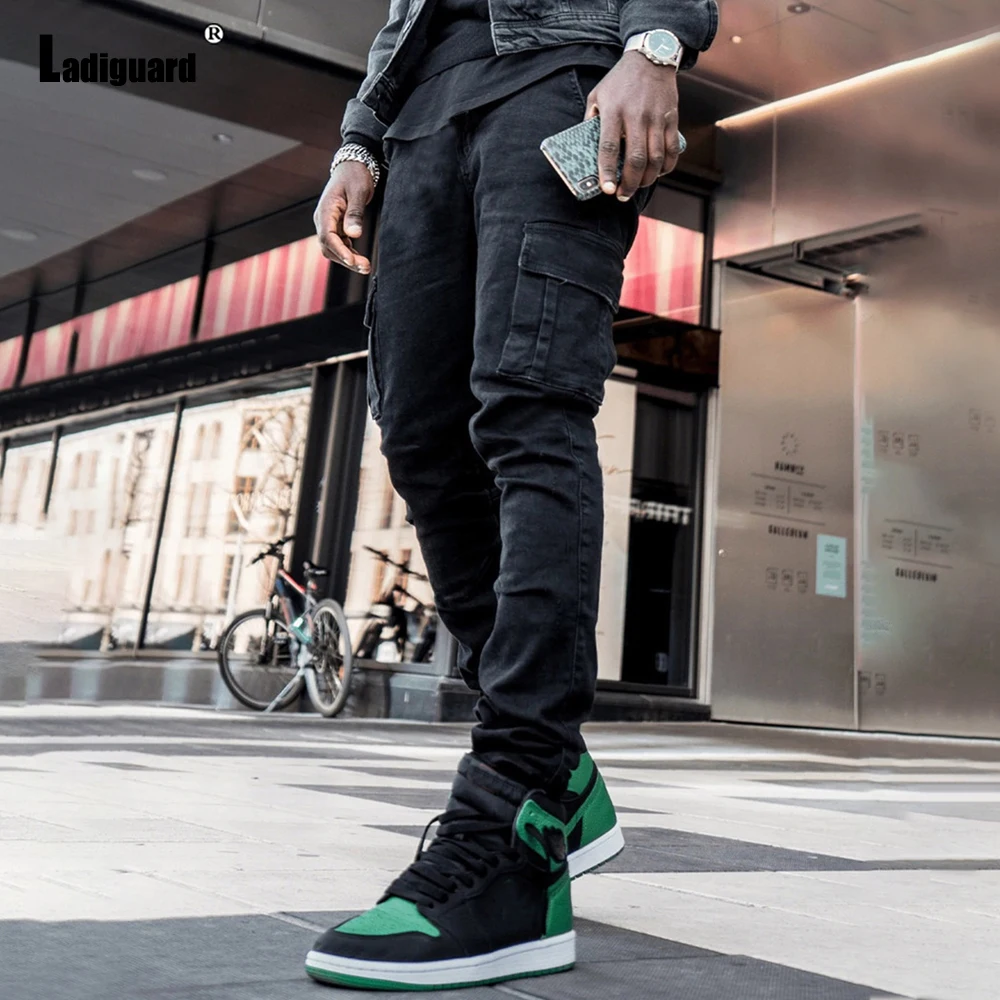 Plus Size 3xl Mens Demin Pants 2022 Spring New Jeans Pencil Pants Male Zipper Pocket Trouser European Style Fashion Demin Pant