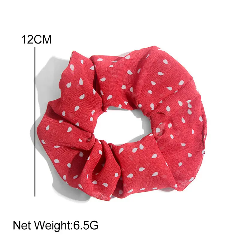 Повязка на голову женская шифоновая в горошек эластичная | Украшения и