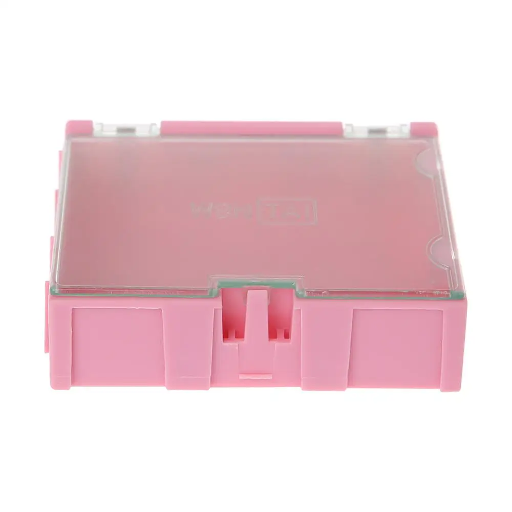 

Mini SMD SMT Electronic Box IC Electronic Components Storage Cases 75x63x21mm