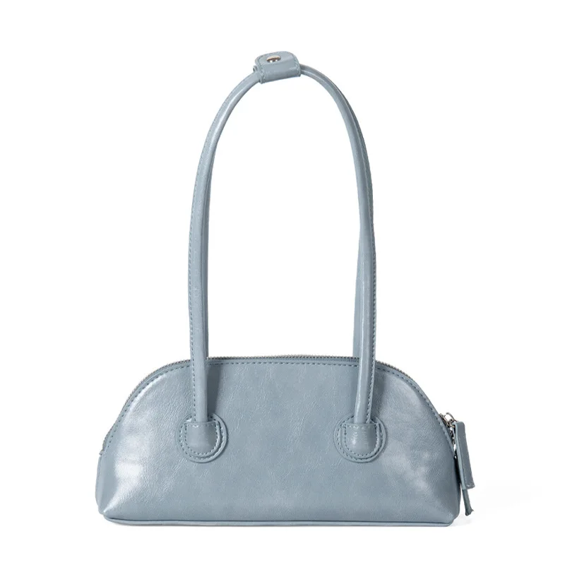 

Bag 2021 Senior Sense Niche Women's Bag Pack One Shoulder Under Armpit Oil Wax Leather Handbag