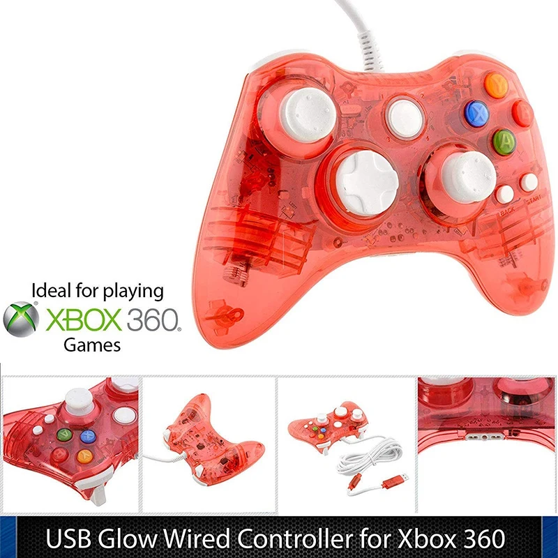 Проводной контроллер Xbox 360 USB проводной геймпад джойстик консолей с двойной