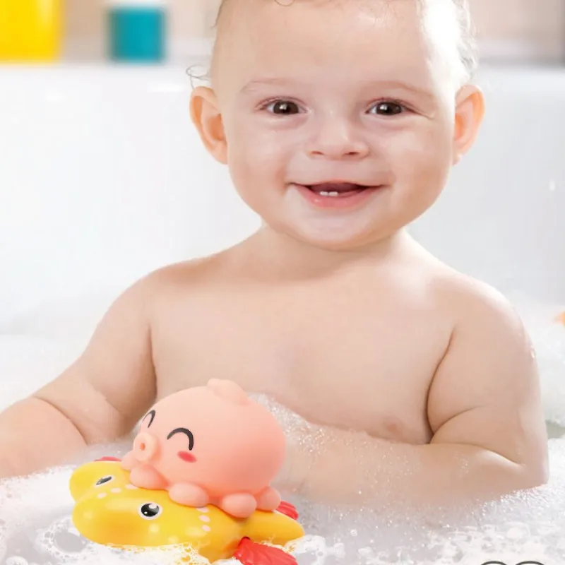 

Новые детские Игрушки для ванны, кавайный Дельфин-осьминог, спрей для воды, заводная игрушка, Детская летняя водная развлекательная игрушка...