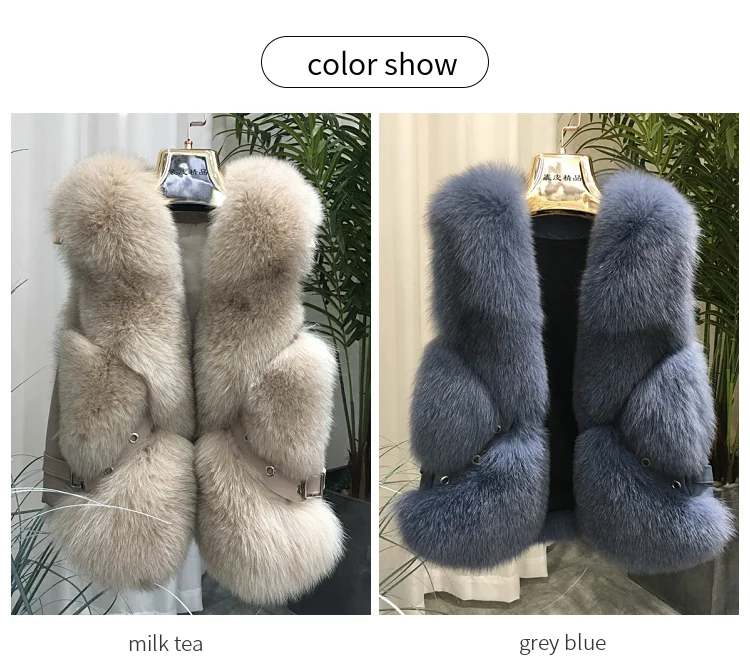 ZDFURS* из натурального меха лисы жилет короткий без рукавов Vestwoman зимние теплые натуральный меховой жилет натуральным лисьим мехом Меховая куртка лисий мех пальто