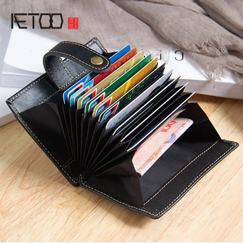 Сумка AETOO для пикапа большой вместимости мужской бумажник документов с защитой