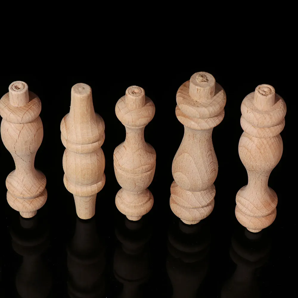 Винтажные резные ножки из массива дерева для мебели в европейском стиле