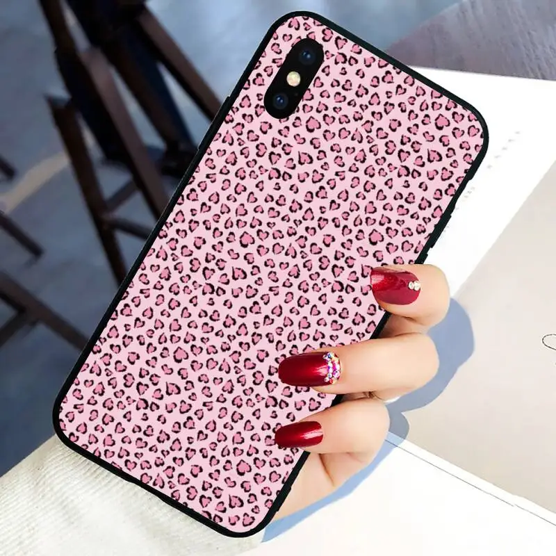 

Fashion Leopard Phone Case For Black-Iphone 5 5s se 6 6s 7 8 11 12 X Xs Xr Pro Plus Max Mini Cover