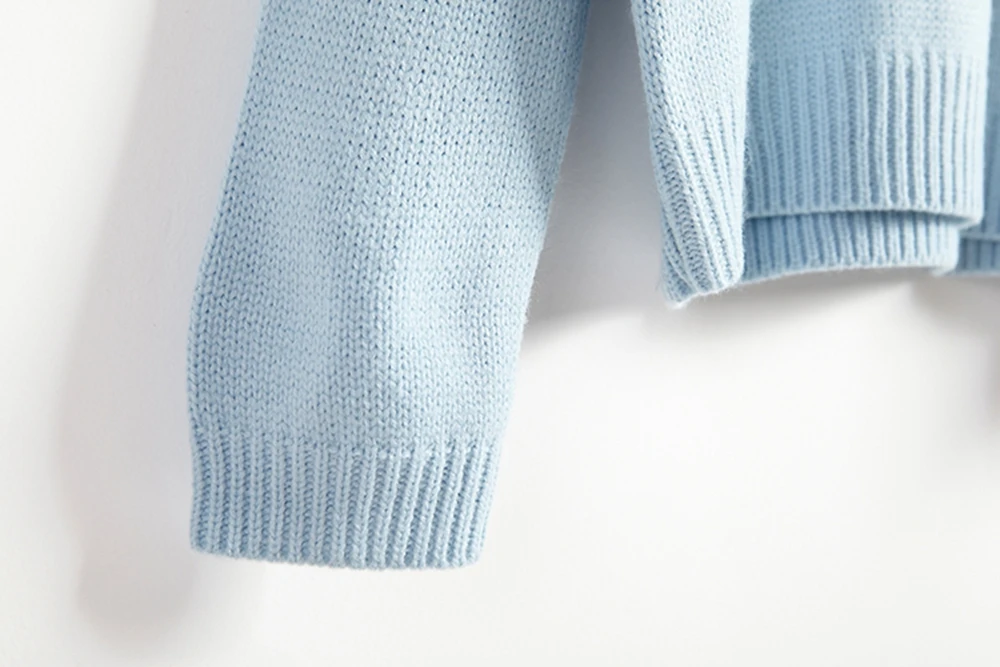 2021 New Blue Women Vintage College Loose Clouds Sweater Female fall sweater O-Neck Long Sleeve Punk winter clothes | Женская одежда