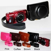 pu leather camera case cover for canon g15 g16 g7%e2%85%bb g7x3 g9x g9%e2%85%bb sx720 730 740 s100s110s120 sx700 digital protective sleeve