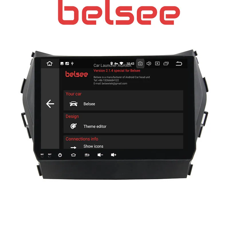 Автомобильный мультимедийный DVD проигрыватель Belsee с сенсорным IPS экраном 9 дюймов