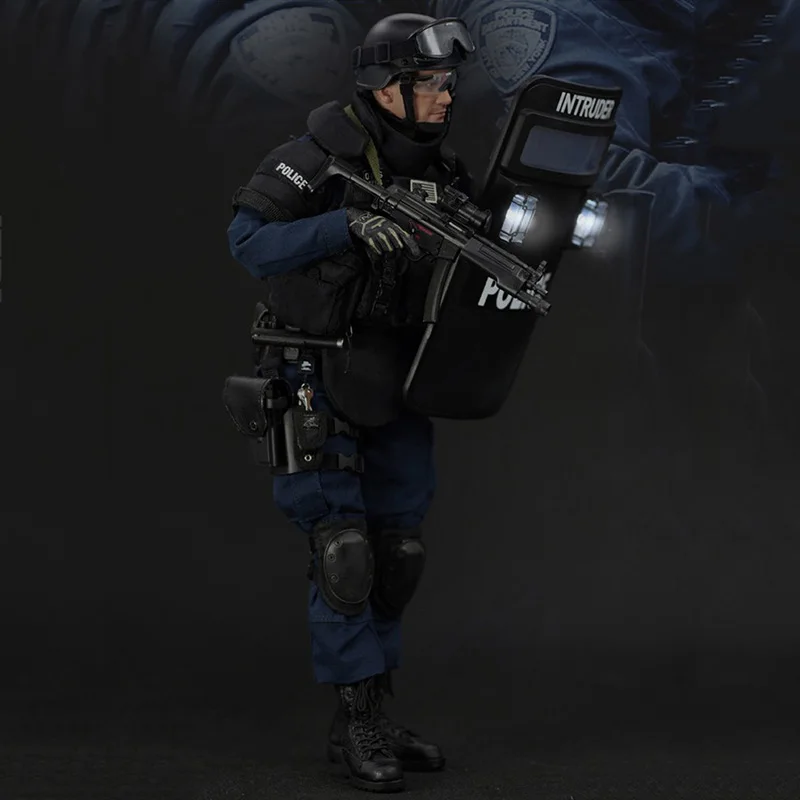 1/6 Scale SS100 полиция США спецназ Мужская Боевая униформа одежда для солдат 12