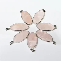 2020 roses quartz wrapped round pendant natural stone pendant diy jewelry making free shipping matching chain healing pendant