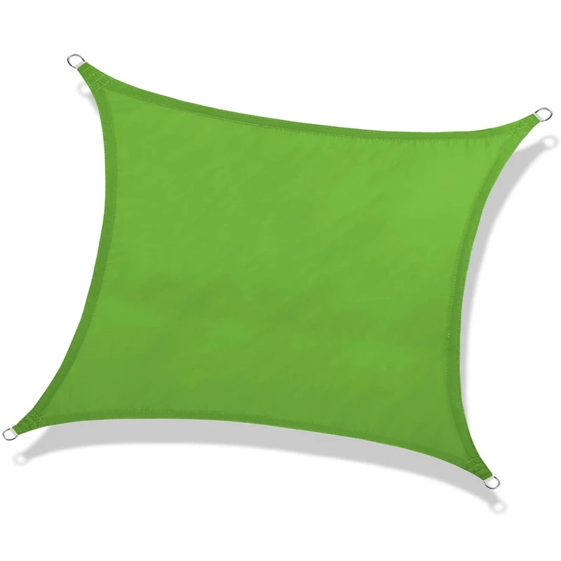 

Waterproof 3 x 2m Sun Shade Sail Canopy Rectangle UV Block for Outdoor Patio and Garden ActivitiesYard Green