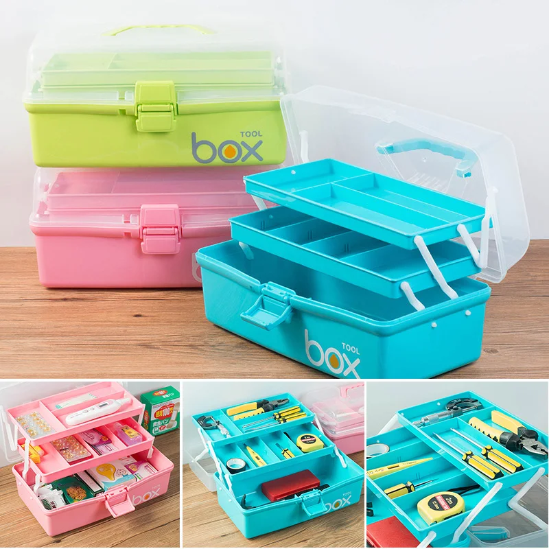 

3 Слои во-первых аптечка с рукояткой Многофункциональный органайзер для хранения 33,5*20*16 см Набор для оказания первой медицинской помощи апт...