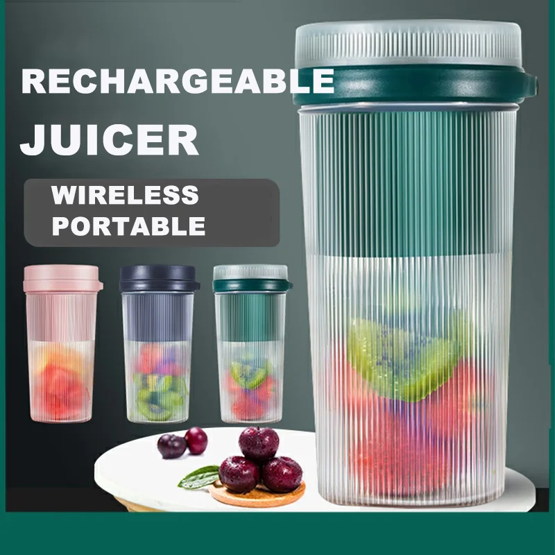 

Portable Electric Wreless Juicer cup USB Rechargeable Smoothie Blender Machine Mini Fruit Squeezer Kitchen Electric Mixer