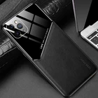 Чехол для iPhone 12, 11 Pro Max, SE 2020, 12 Mini, XS, XR, X, 8, 7, 6s, 6 Plus, с магнитным держателем, из искусственной кожи
