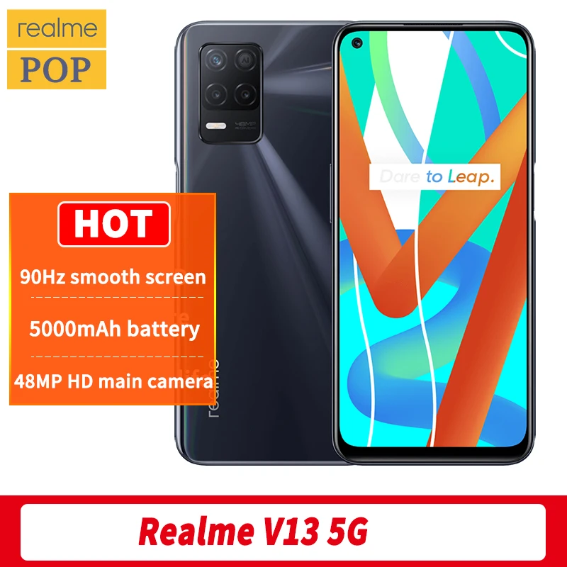 realme v13 5g mobile phone 6 5 inch mediatek 700 octa core 8gb ram 128gb rom 18w fast charge face unlock 5000mah free global shipping